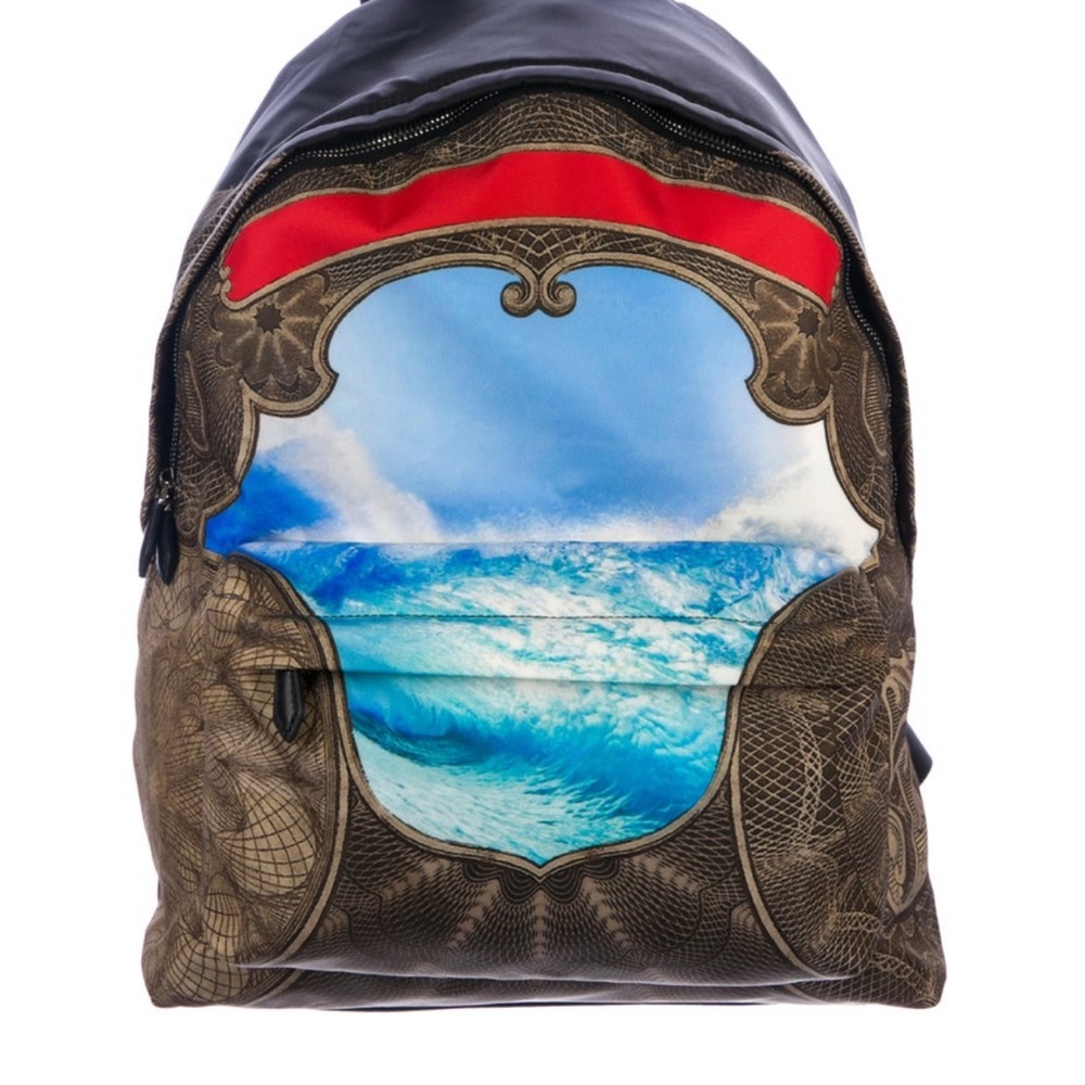 GIVENCHY Ocean Print Backpack